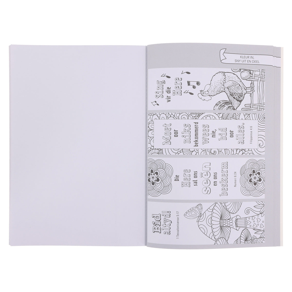 Geloof Vreugde Liefde Inkleurboek vir Dogters (Sagteband)