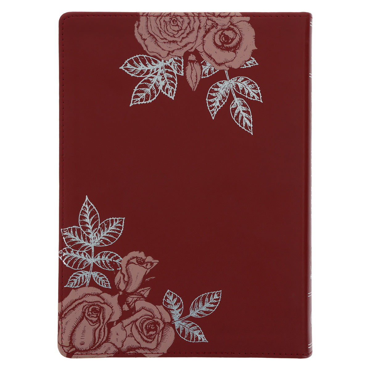 NLT Red Roses Genuine Leather Bible Large Print