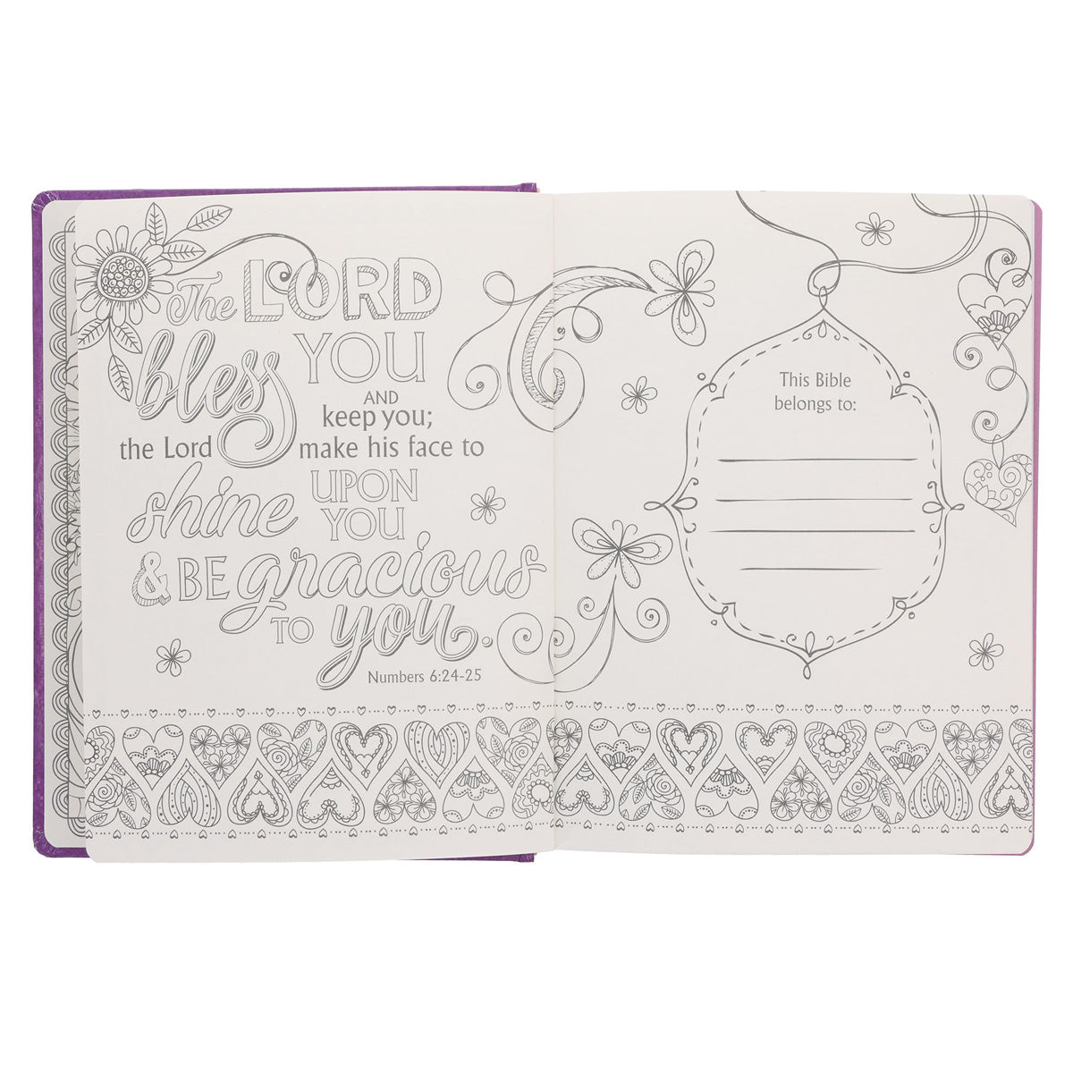 ESV Purple Stickers Hardcover My Creative Bible for Girls