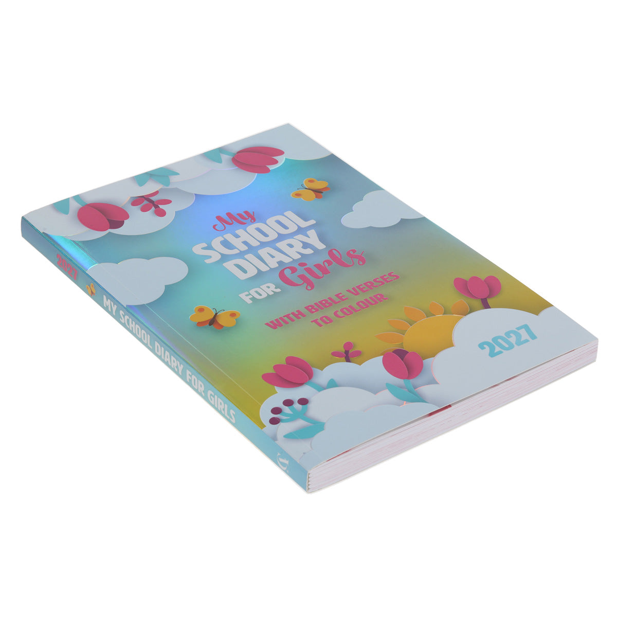 2027 School Diary - Daily Planner for Girls with Bible Verses to Colour - Paperback