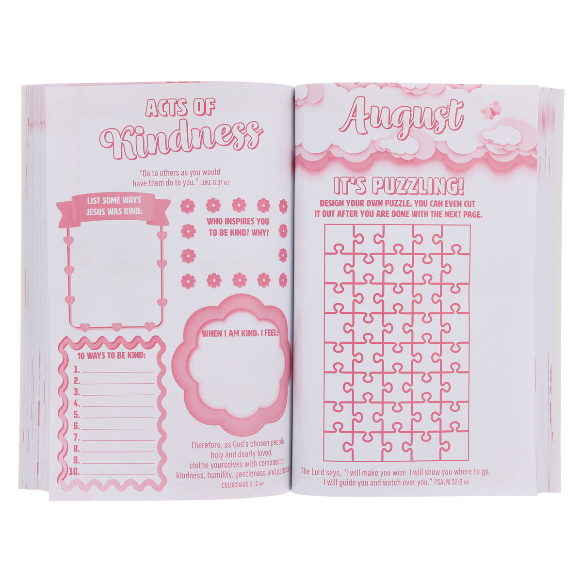 2027 School Diary - Daily Planner for Girls with Bible Verses to Colour - Paperback
