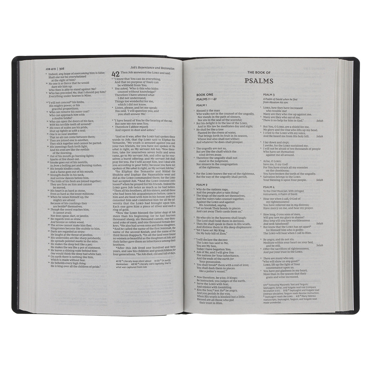 NKJV Black Imitation Leather Gift & Award Bible Red Letter Comfort Print