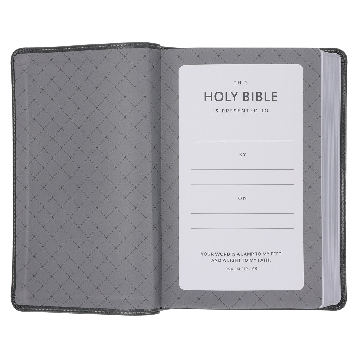 NKJV Deluxe Gift Bible Red Letter Gray (Comfort Print)(Imitation Leather)