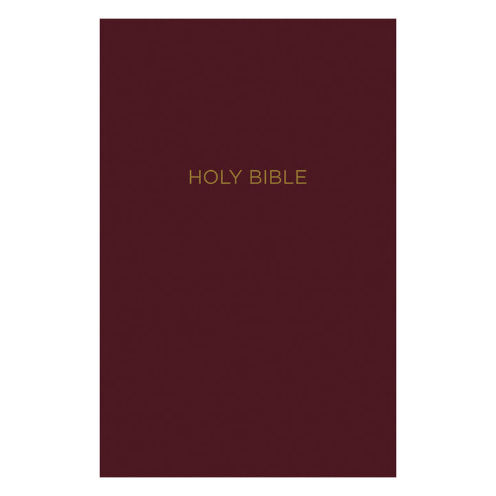 NKJV Burgundy Faux Leather Gift and Award Bible Red Letter Comfort Print Flexcover