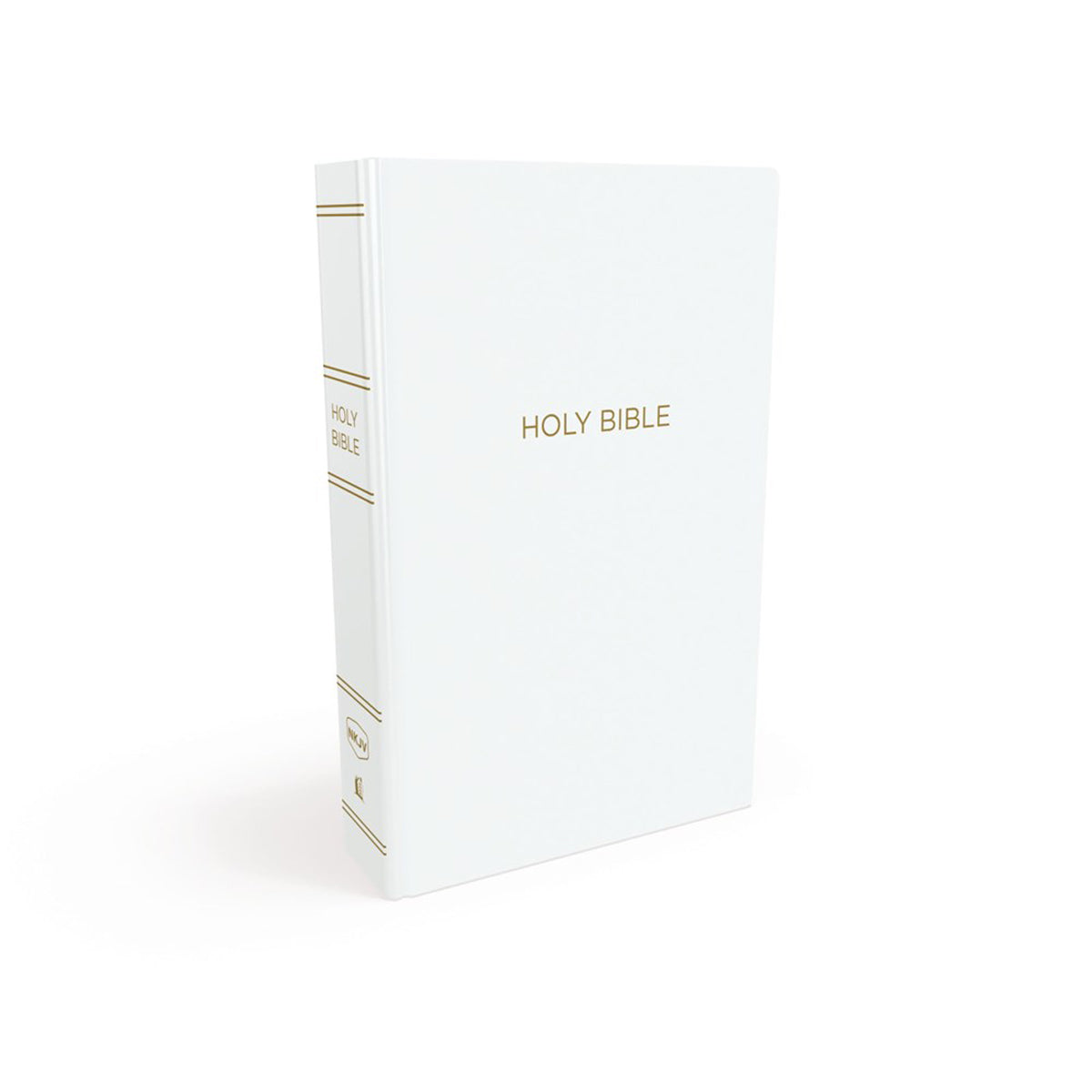 NKJV White Flexcover Imitation Leather Gift & Award Bible Red Letter Comfort Print