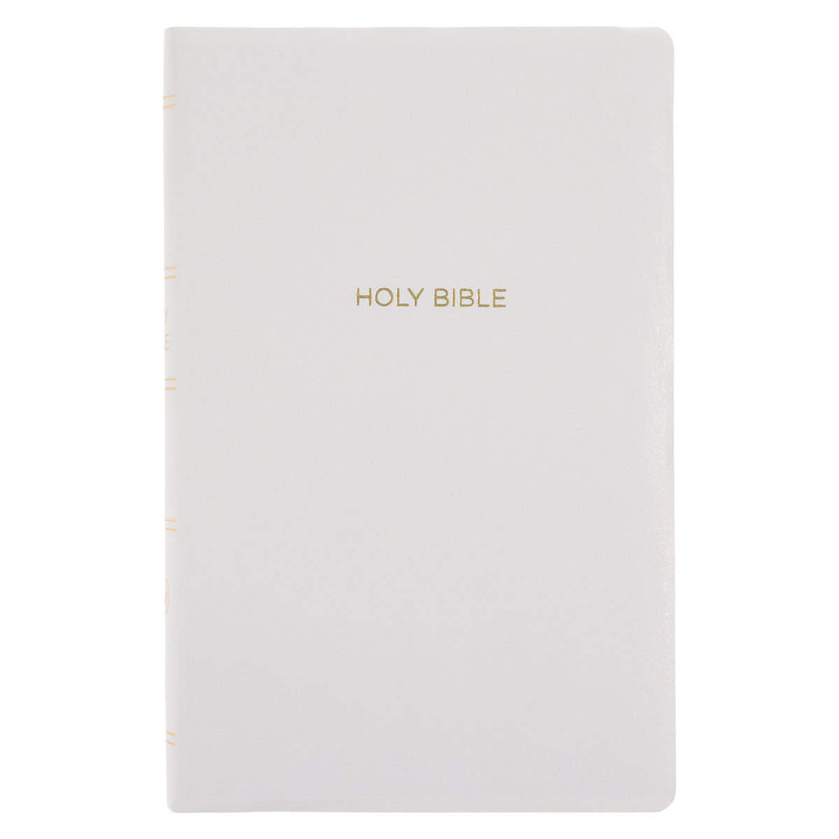 NKJV White Flexcover Imitation Leather Gift & Award Bible Red Letter Comfort Print