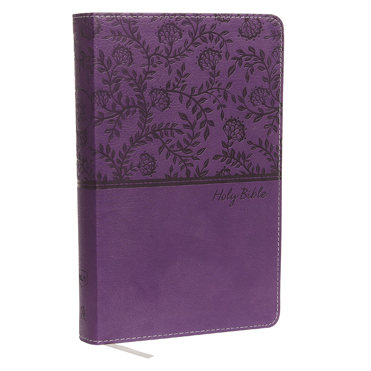 NKJV Purple Faux Leather Deluxe Gift Bible Red Letter Comfort Print