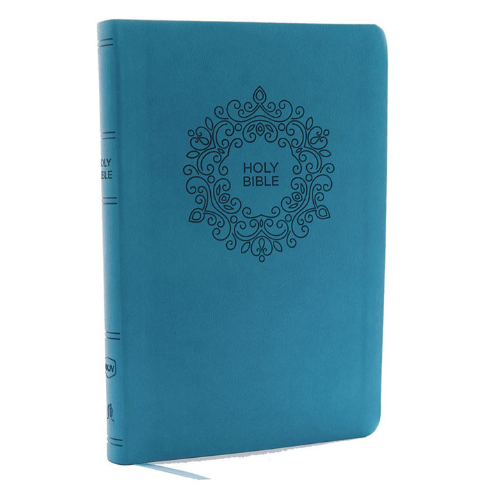NKJV Turquoise Imitation Leather Value Thinline Bible Large Comfort Print