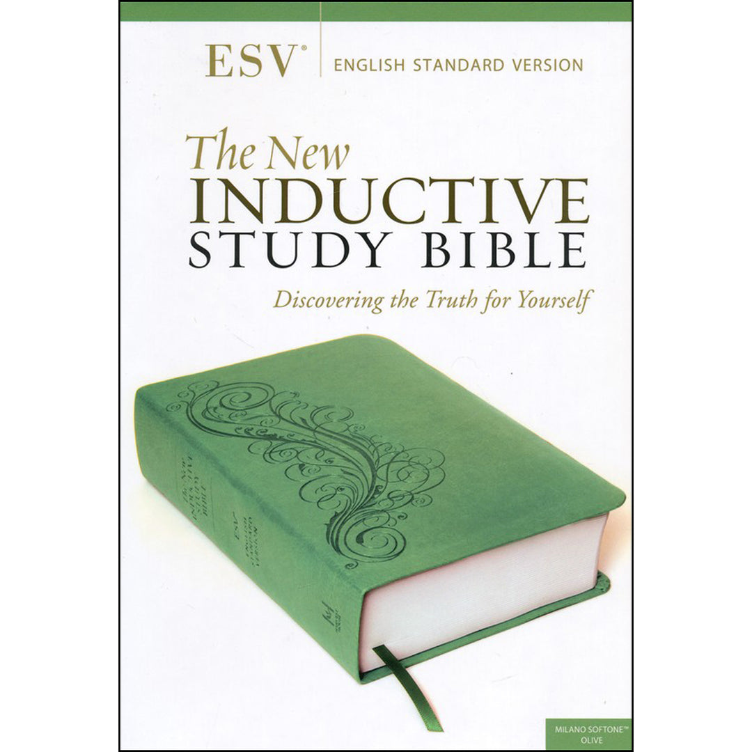 ESV The New Inductive Study Bible Milano Softone Green (Bonded Leather)