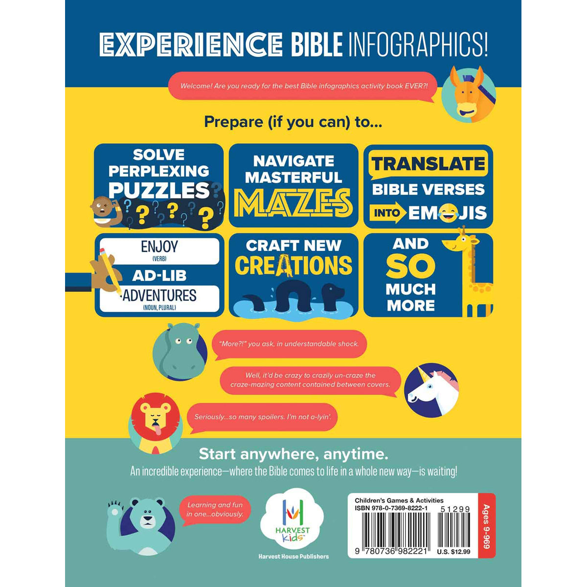 Bible Infographics For Kids Activity Book (Paperback)