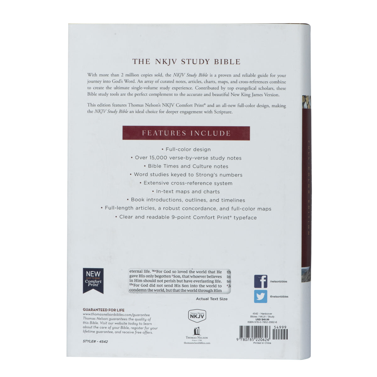 NKJV Hardcover Study Bible Complete Full Color Comfort Print