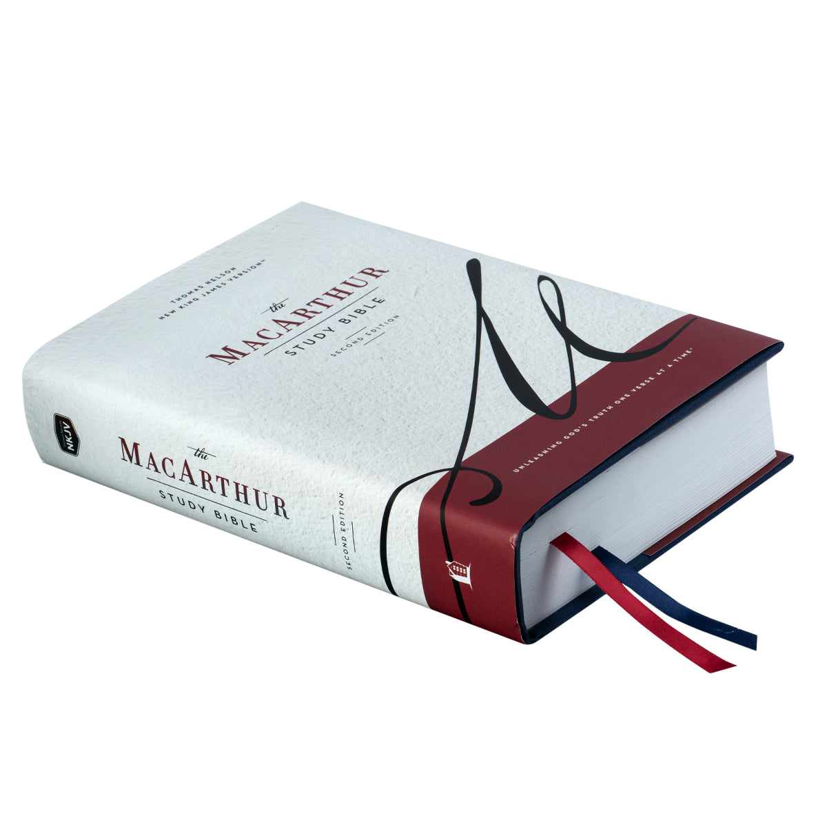 NKJV Macarthur S / Bible 2nd Ed Cloth Over Board Blue (Comfort Print)(Hardcover)