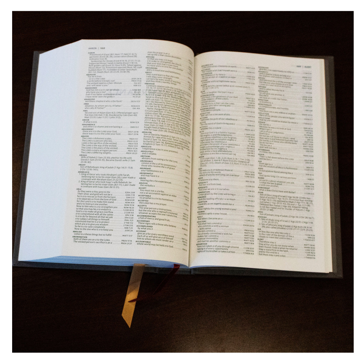 NET Bible Single Column Ref Cloth Over Board Gray (Comfort Print)(Hardcover)