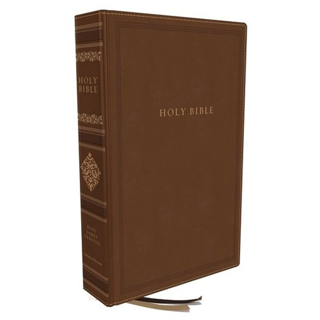 KJV Personal Size Ref Bible Red Letter Comfort Print Brown (Sovereign Collection)(Imitation Leather)