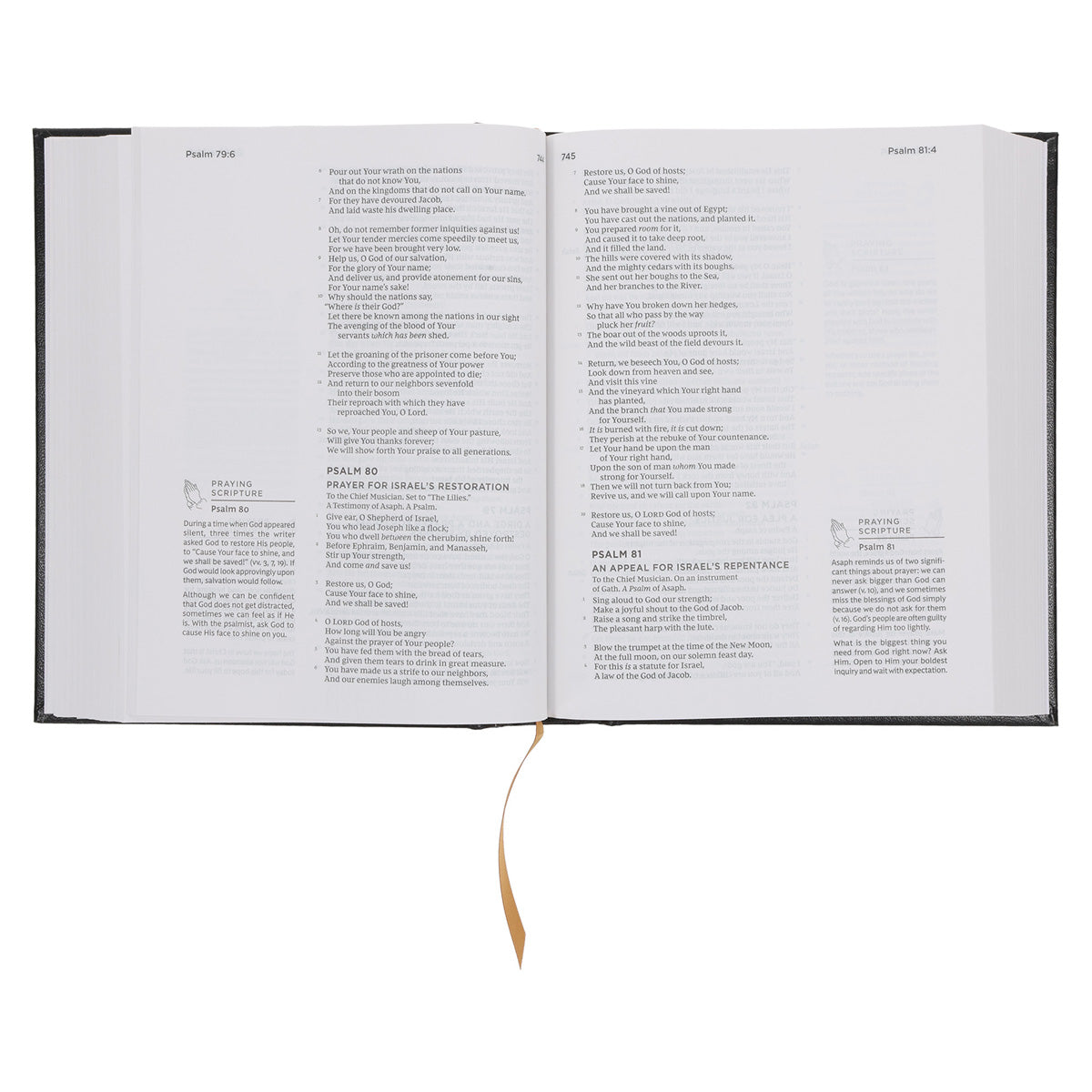 NKJV Black Hardcover The Prayer Bible Comfort Print