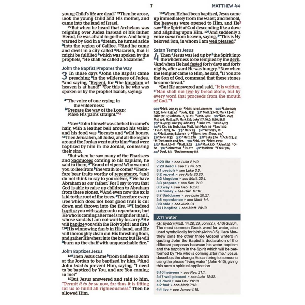 NKJV Word Study Reference Bible Red Letter (Comfort Print)(Hardcover)