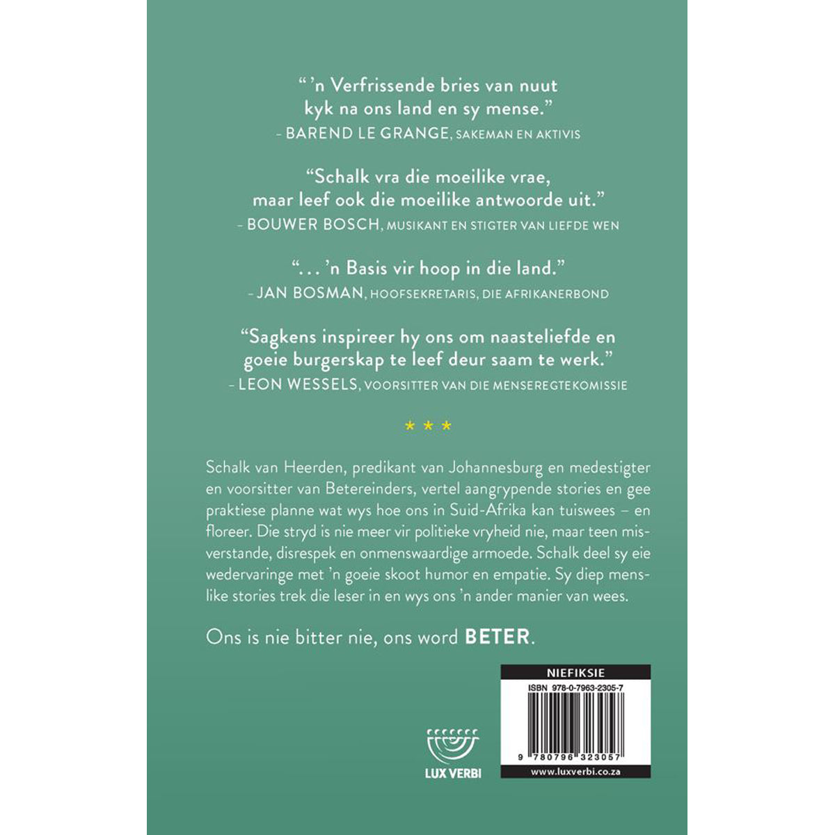 Betereinder: Wees Die Verskil (Sagteband)