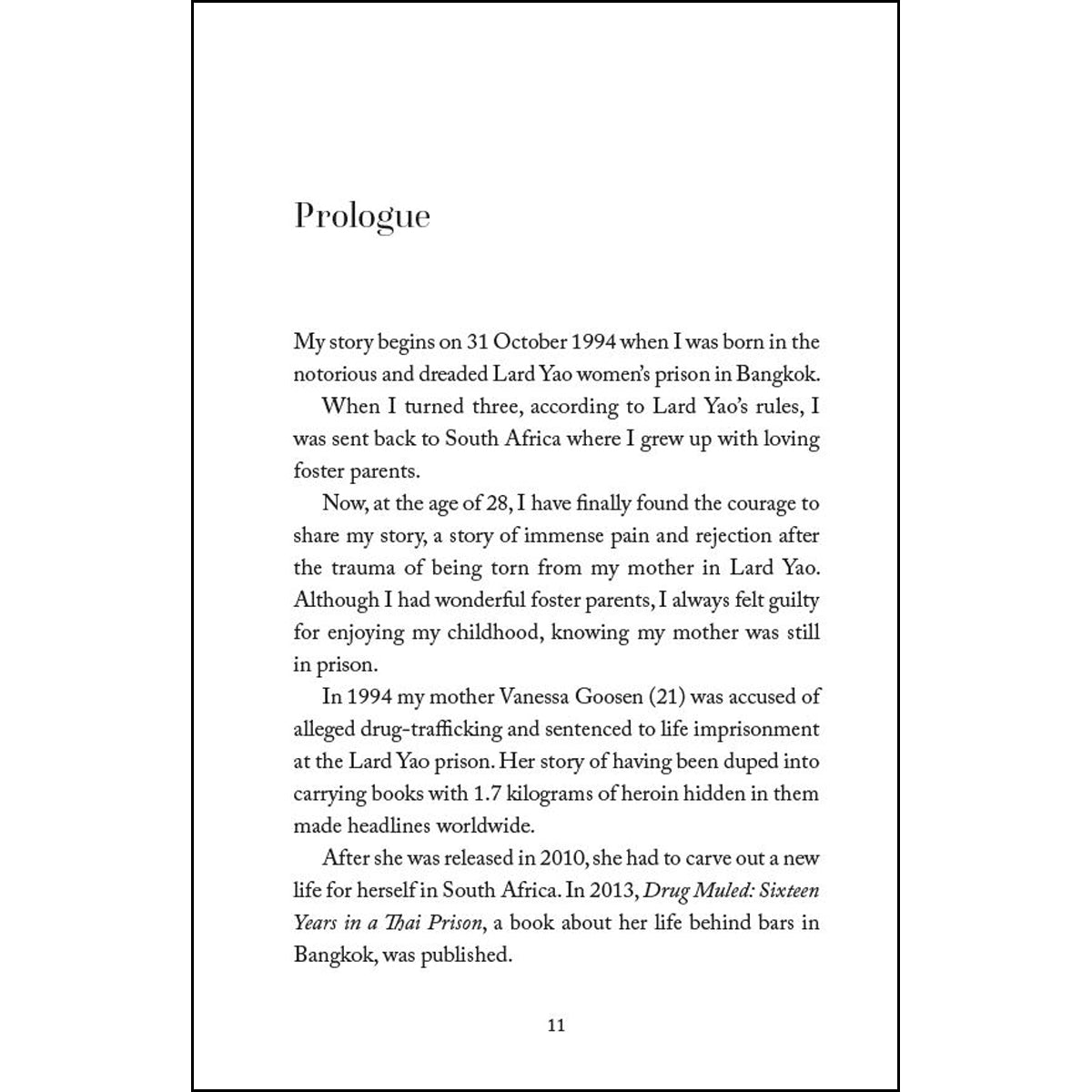 Prison Child: The Story Of Vanessa Goosen’s Daughter (Paperback)