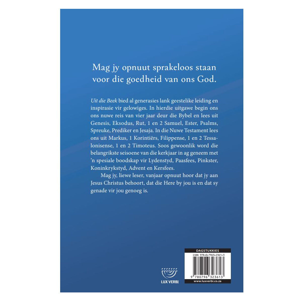 Uit die Beek 2026: 365 Dagstukkies (Sagteband)