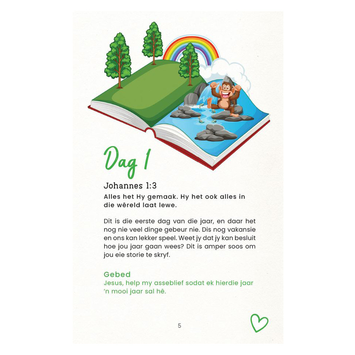 Hallo, Jesus! 366 Dagstukkies vir Kinders (Sagteband)