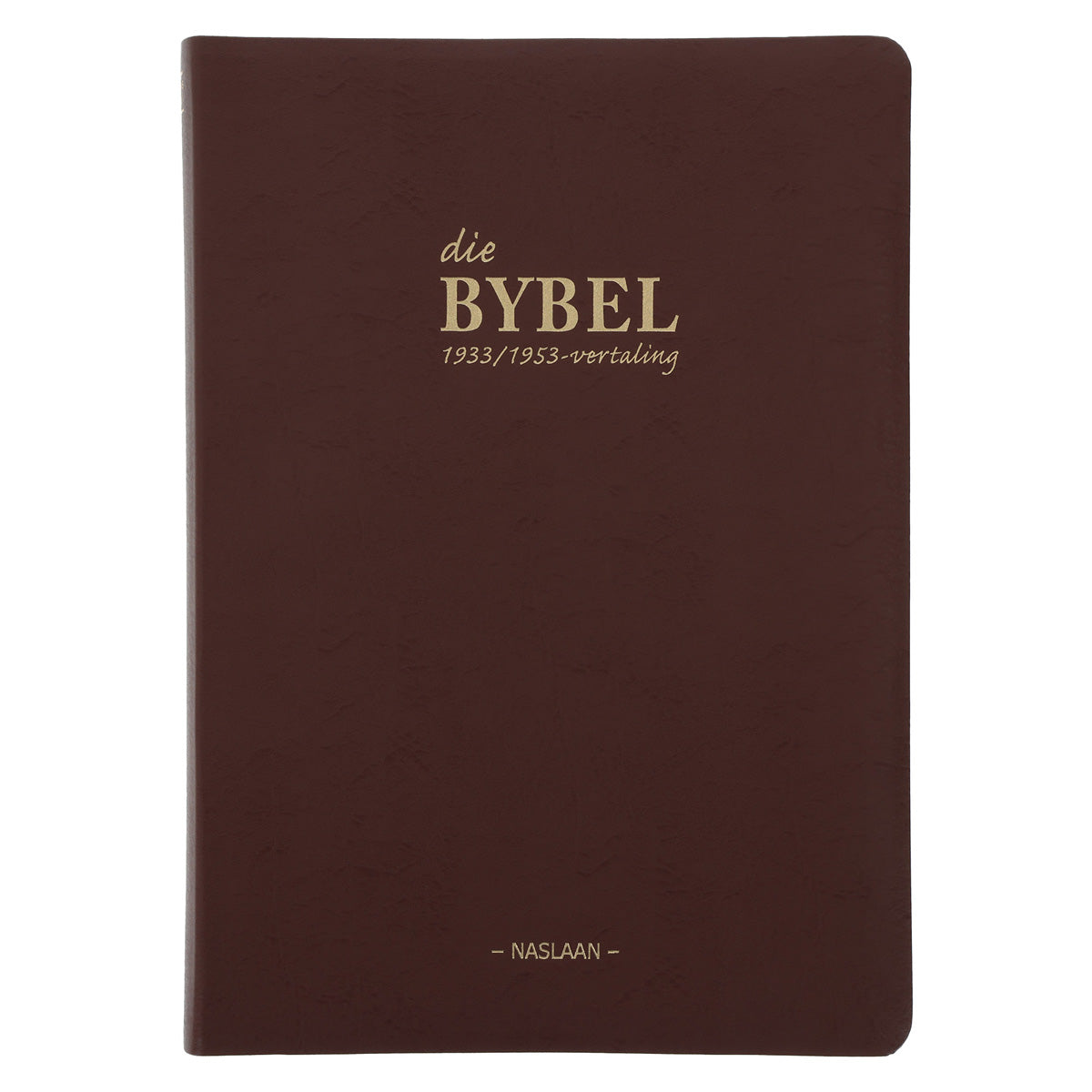 Afrikaans 1933/1953 Vertaling Bruin Kunsleer Bybel Grootdruk Met Duimgrepe