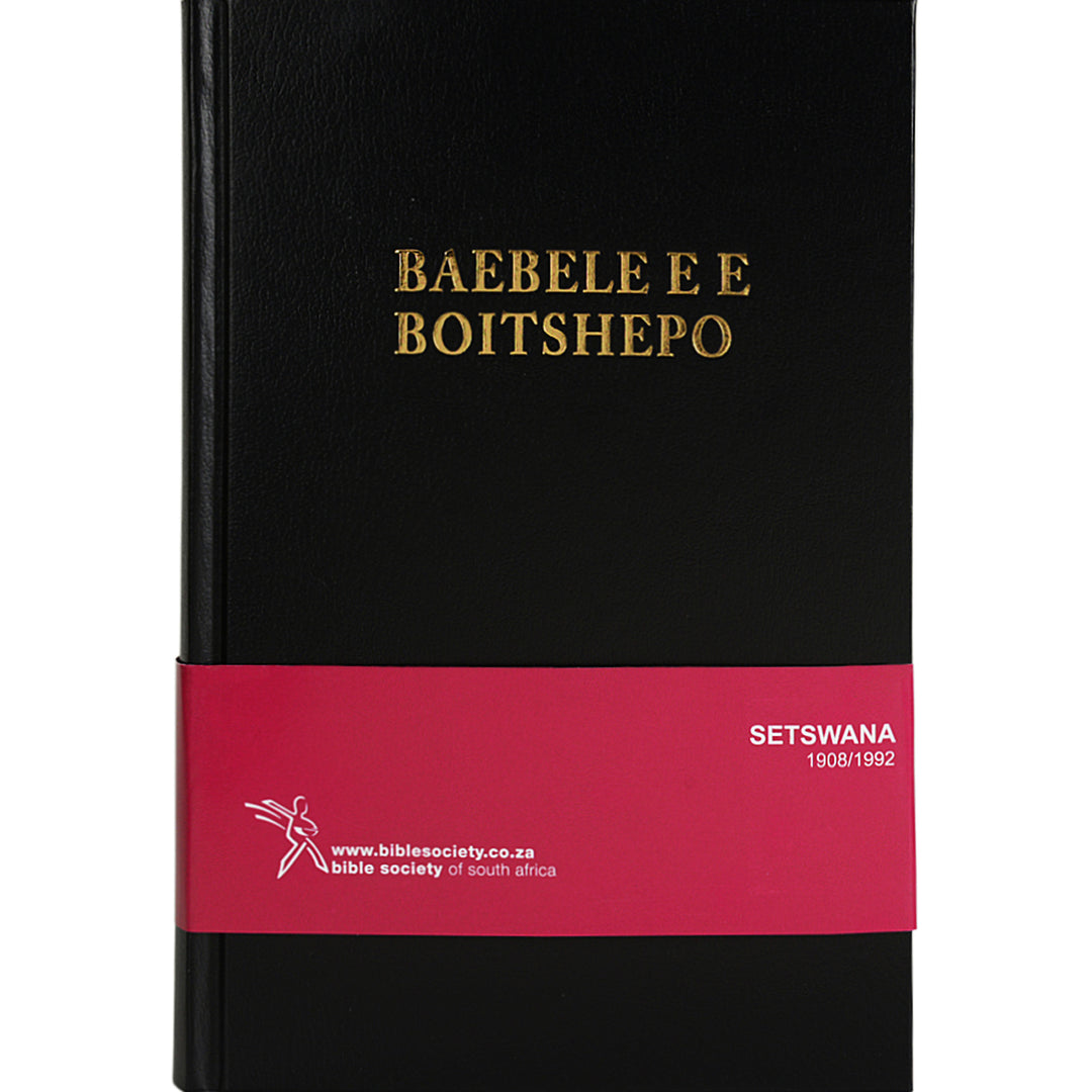 Setswana 1908 Black Hardcover Bible New Edition