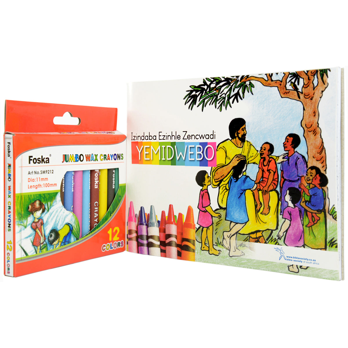 Bible Stories And Colouring Book With Crayons Zulu (Paperback)