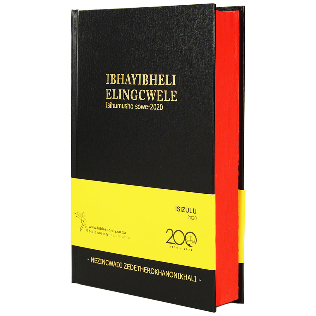 Zulu 2020 Black Hardcover Bible With Deuterocanonical Books Red Edge