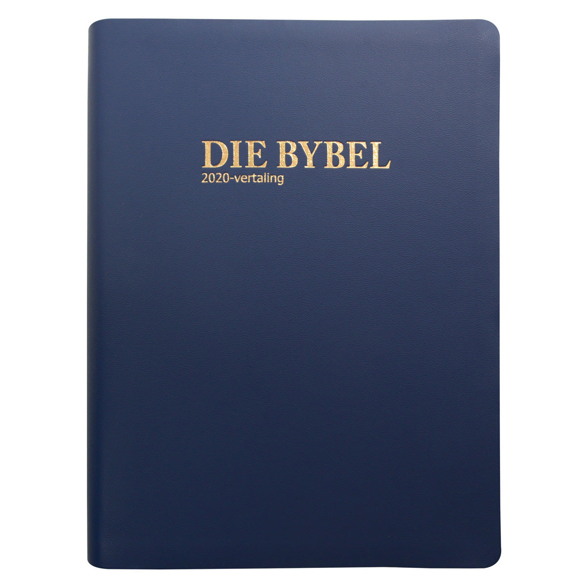 Afrikaans 2020 Vertaling Blou Viniel Bybel Hoofletter Goud-Op-Snee Grootdruk met Duimgrepe