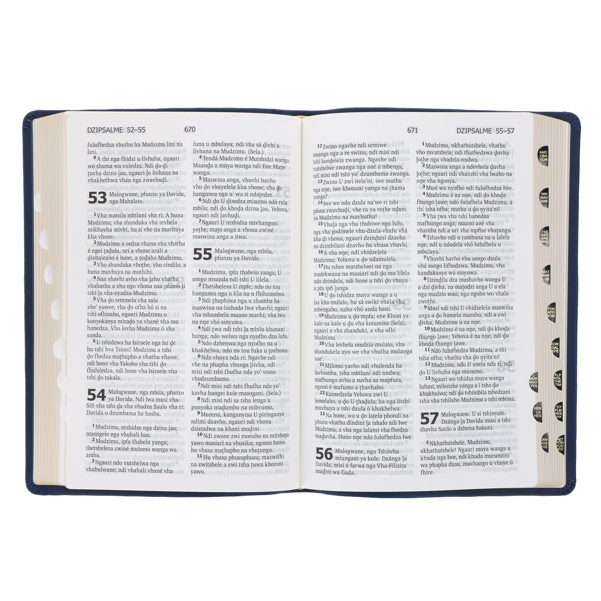 Venda 1936 Blue Vinyl Flexcover Bible Gilt-Edge Thumb Index
