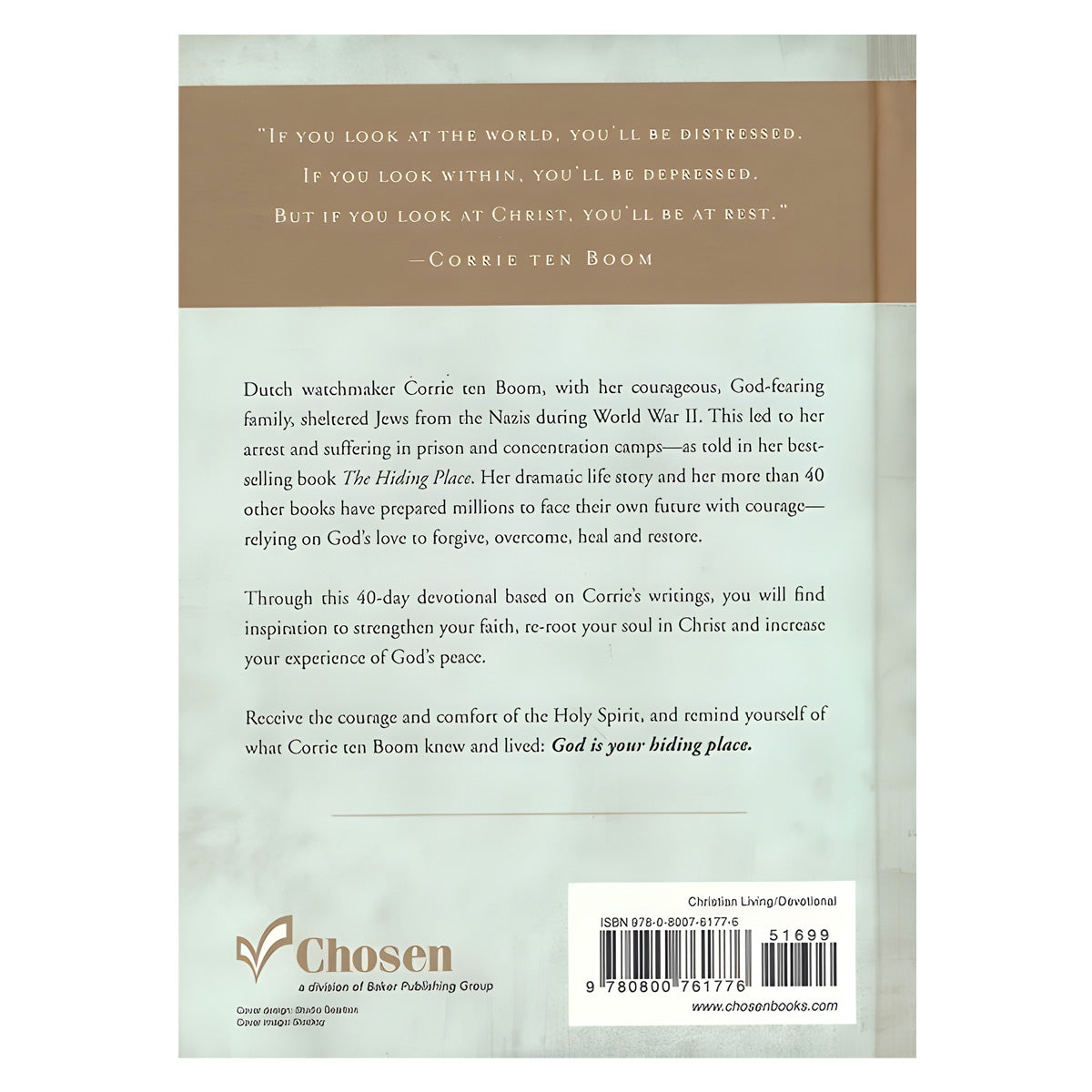 God Is My Hiding Place: 40 Devotions for Refuge and Strength (Hardcover)