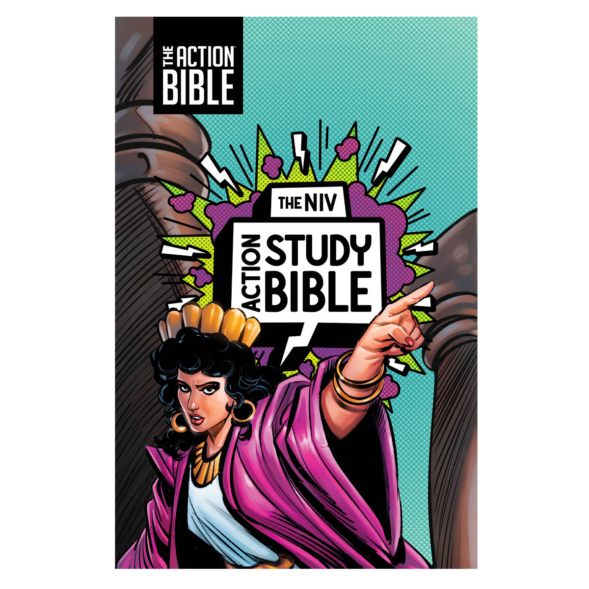 NIV Aqua Imitation Leather Action Study Bible