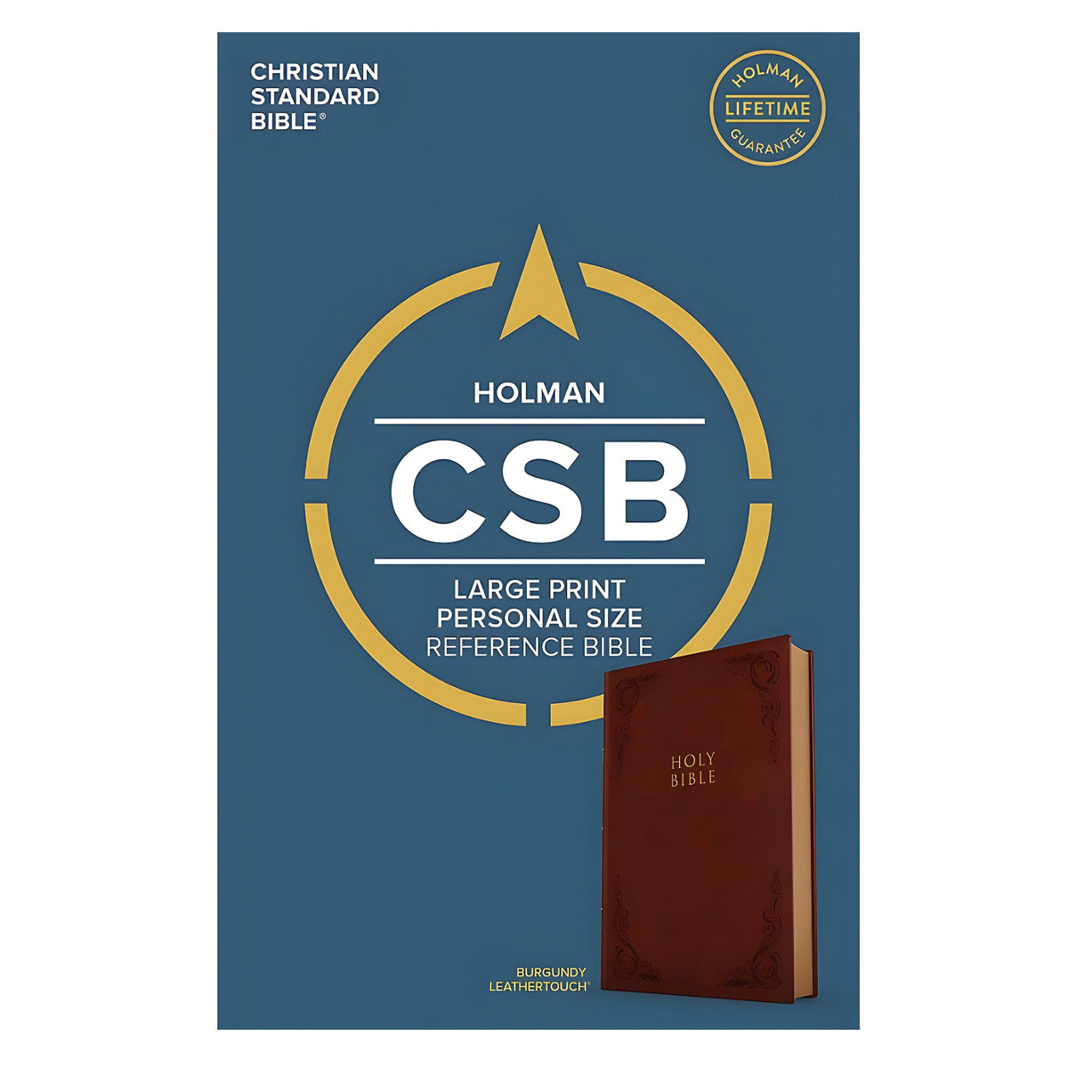 CSB Personal Size Reference Bible Large Print Burgundy (Imitation Leather)