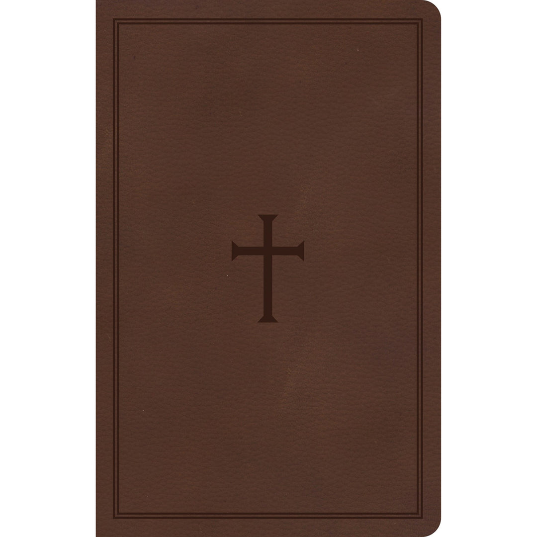 CSB Personal Size Reference Bible Lrg Print Indexed Brown (Imitation Leather)
