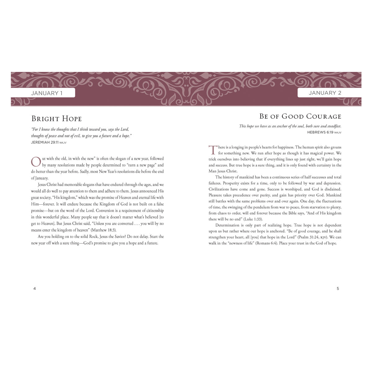 Truth for Each Day: A 365-Day Devotional Large Print (Imitation Leather)