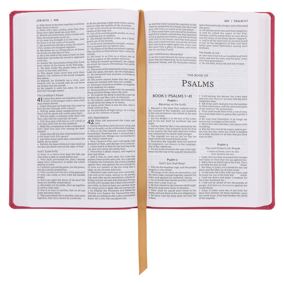 KJV Pink Imitation Leather Value Ultra Thinline Bible Comfort Print