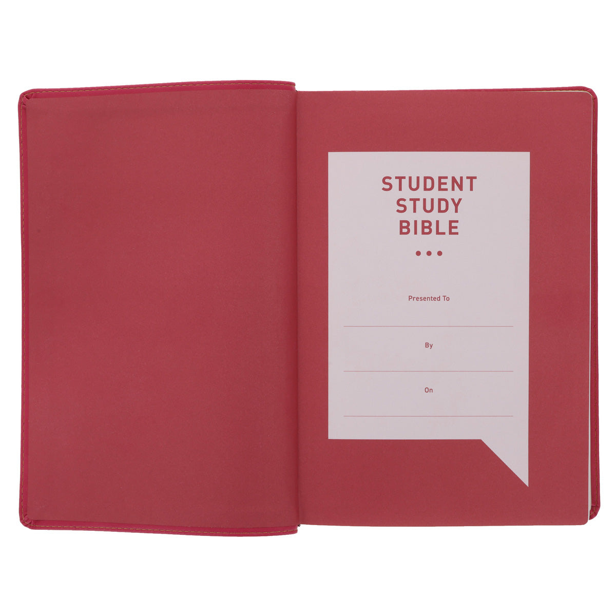 NKJV Pink Imitation Leather Student Study Bible Red Letter Comfort Print
