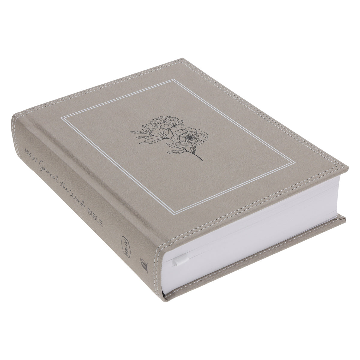 NKJV Stone Hardcover Journal the Word Bible Red Letter Comfort Print
