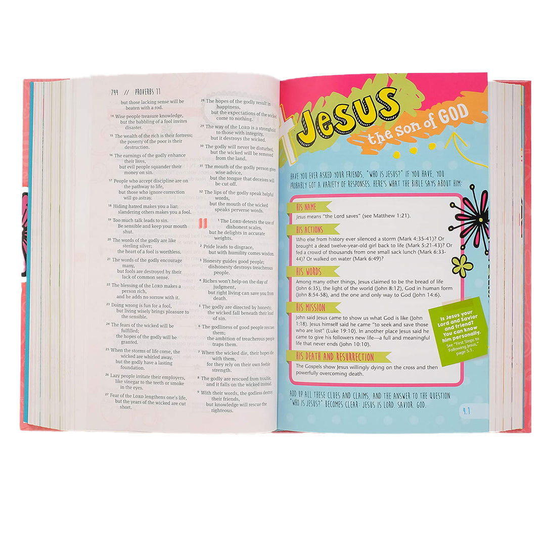 NLT Girls Life Application Study Bible (Hardcover)