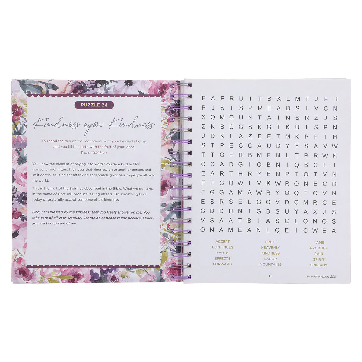 Bible Word Search Devotional: 100 Days of Worship from the Book of Psalms Large Print SB