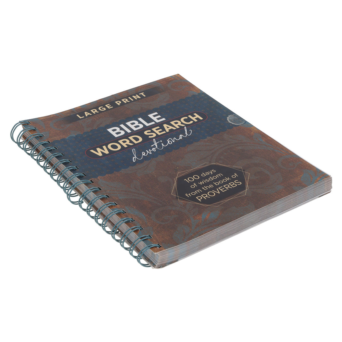 Bible Word Search Devotional: 100 Days of Wisdom from the Book of Proverbs Large Print SB