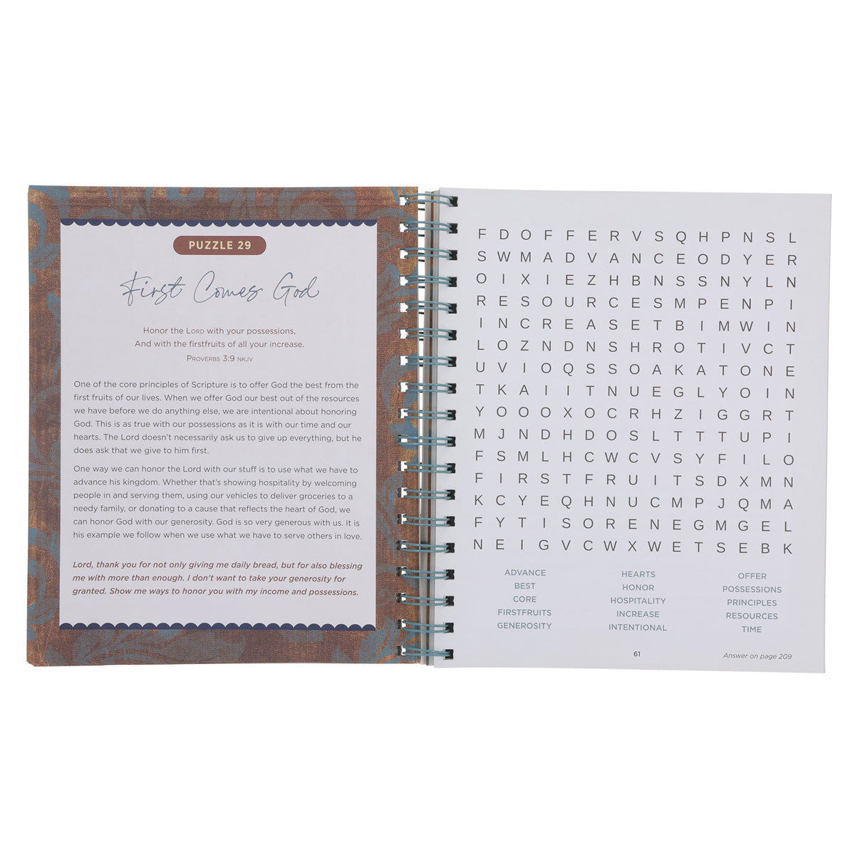 Bible Word Search Devotional: 100 Days of Wisdom from the Book of Proverbs Large Print SB
