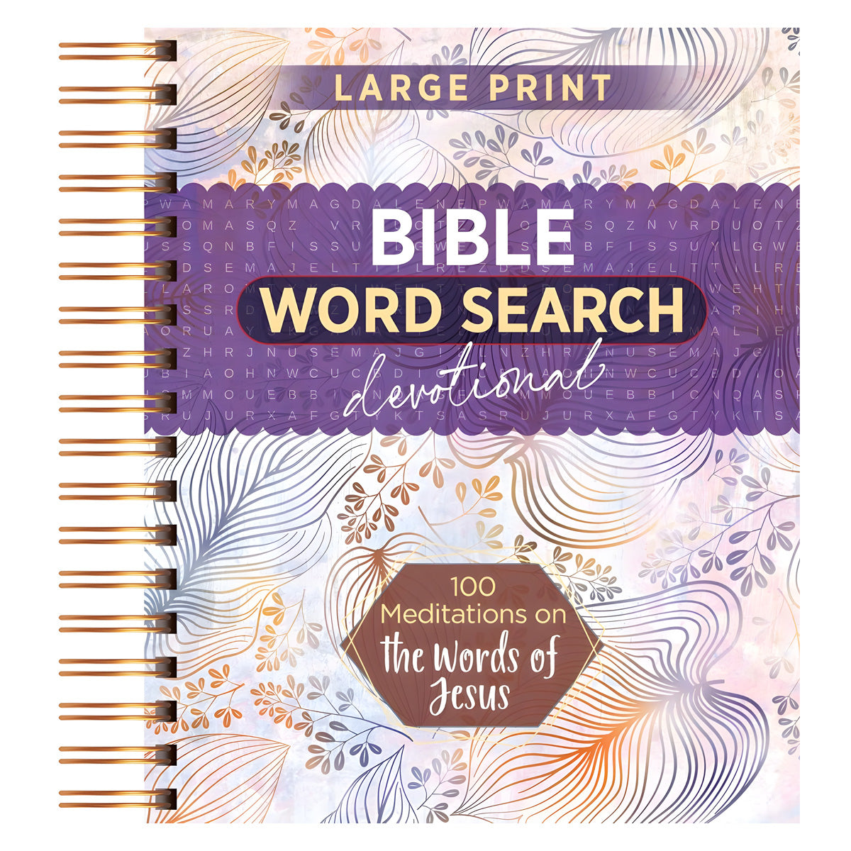 Bible Word Search Devotional: 100 Meditations on the Words of Jesus Large Print SB