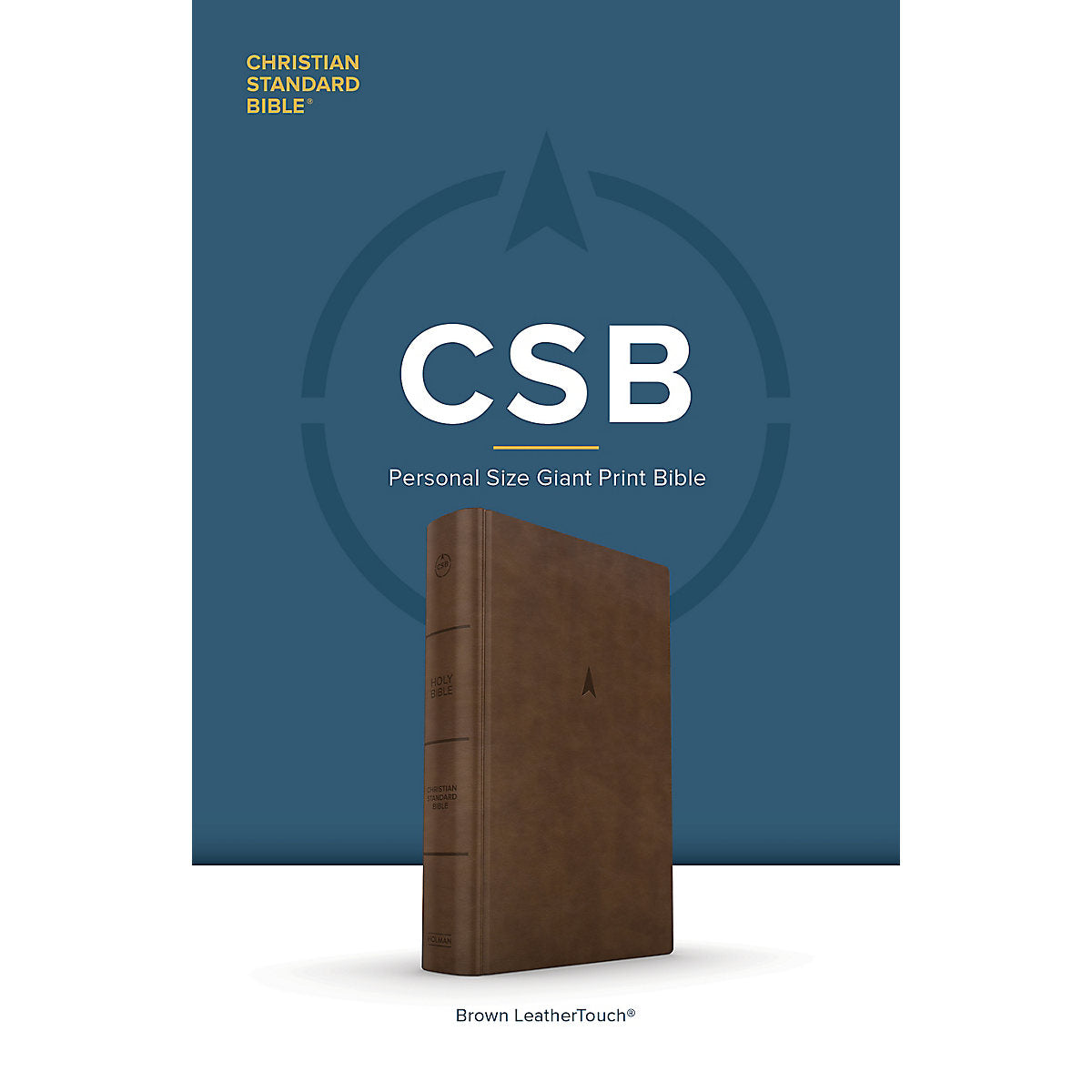 CSB Brown Imitation Leather Personal Size Bible Giant Print