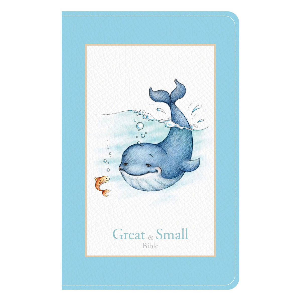 KJV Baby Blue Imitation Leather Great and Small Bible