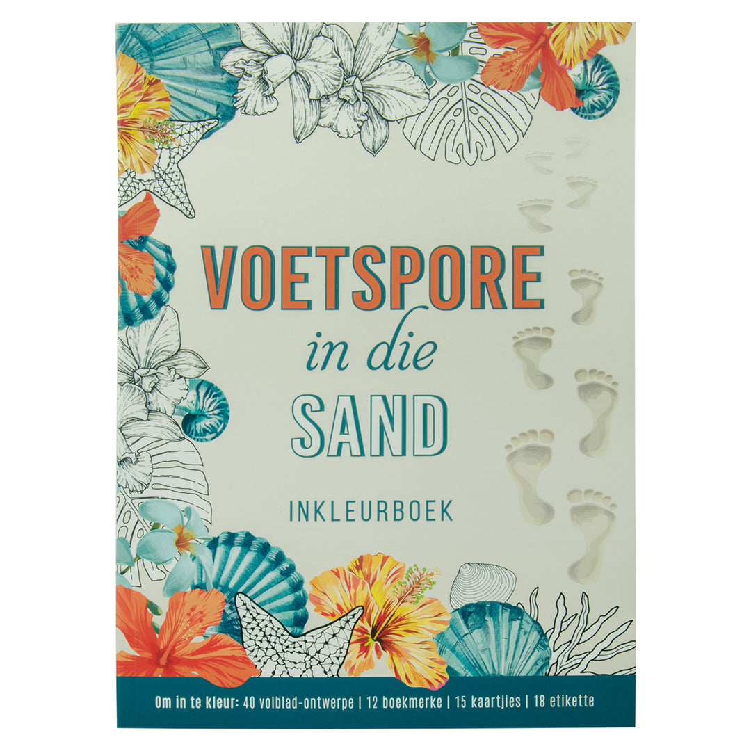 Voetspore In Die Sand Inkleurboek (Sagteband)