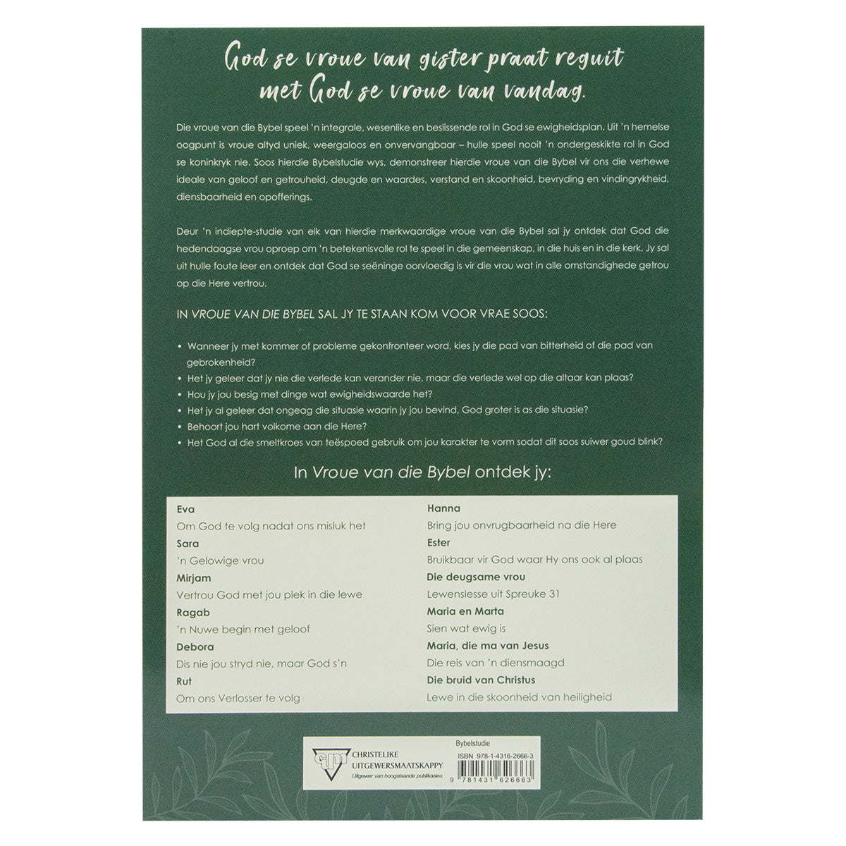 Vroue Van Die Bybel Bybelstudie (Sagteband)