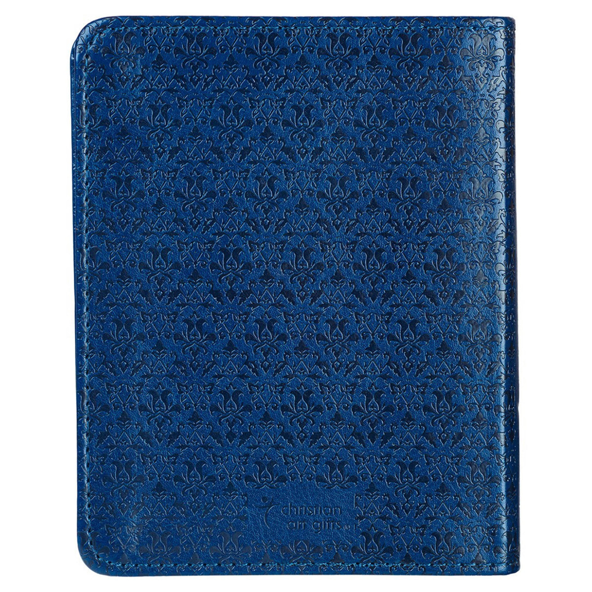One Minute Devotions Faiths Navy Checkbook Faux Leather