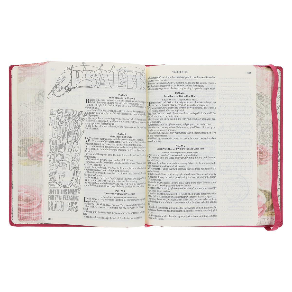 KJV Pink Faux Leather Hardcover My Creative Bible