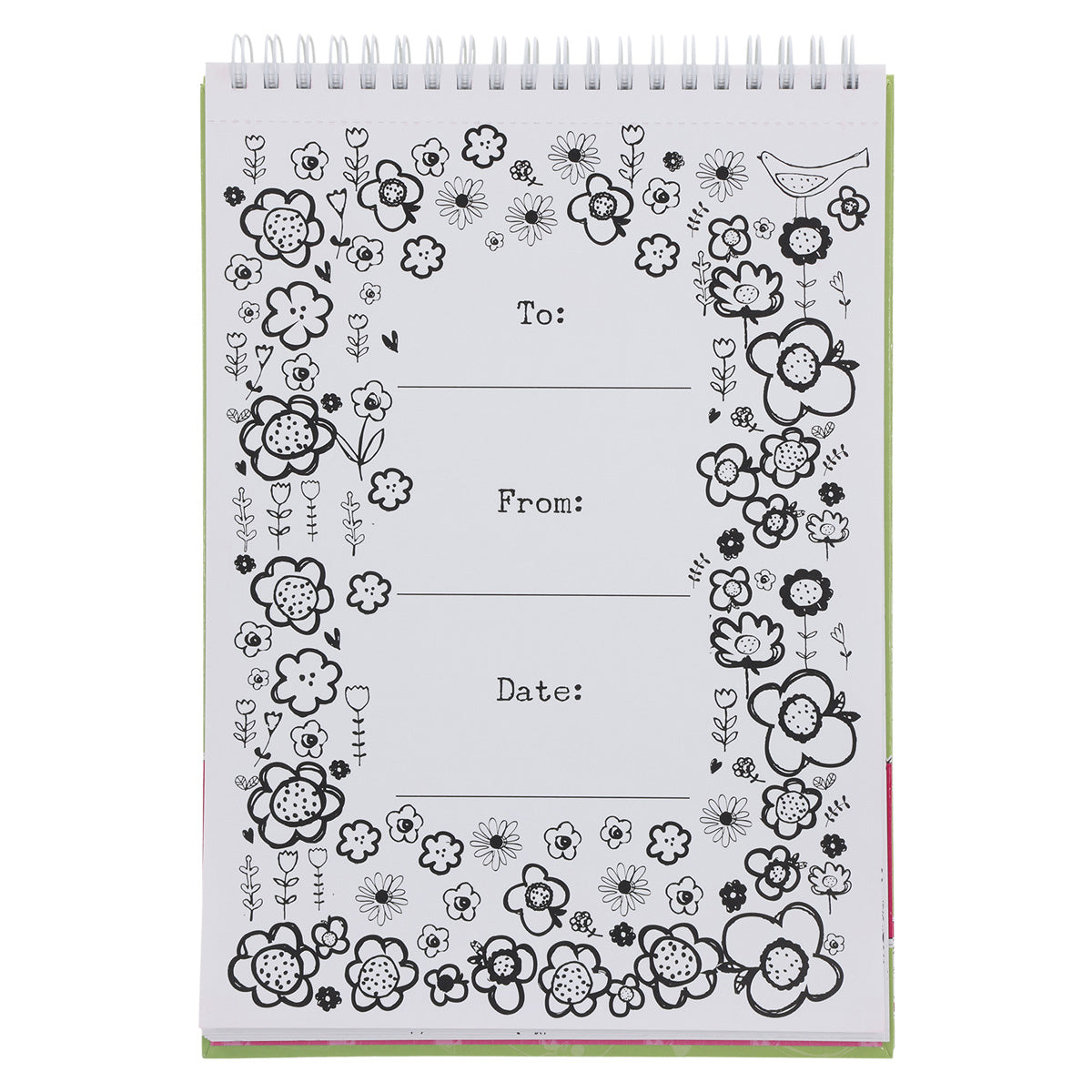Inspirational Coloring Book For Girls (Wirebound)
